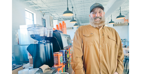 Henry Ostaszewski and his staff have seen a steady stream of customers at Blue 42 Market since the downtown business officially opened in November.