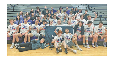 The Lumpkin County High School wrestling team defeated Columbus 34-33 to win its Duals State Championship.