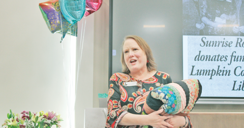 Outgoing Branch Manager Tracey Thomaswick led the Lumpkin Library for over two decades.