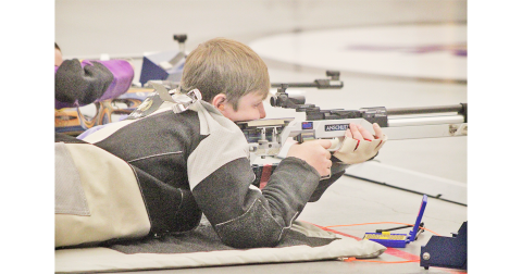 JT Wright scopes out his target in the prone position.