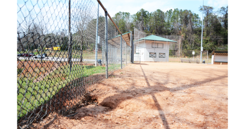 Field 5, near the Senior Center, will receive repairs so that the senior softball teams can resume playing games there next year.
