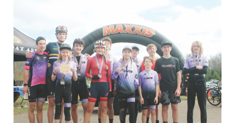 The Lumpkin County Mountain Bike  Team had an impressive showing at the Southern Cross race last weekend in Dahlonega.