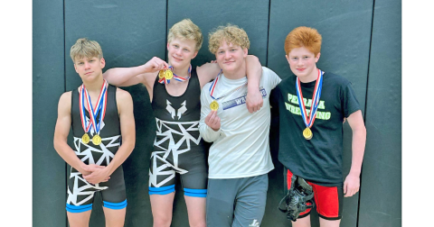 Lumpkin County’s Liam Nielsen, Xander Nielsen, Nathan Nielsen and Aiden Marshall had a successful Freco tournament in Commerce.