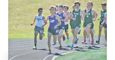 Wyatt Windham leads the pack at the White County Area meet.