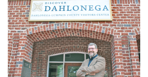 Dahlonega/Lumpkin County Tourism Director Sam McDuffie is ready to welcome spring travelers to the Visitors Center.