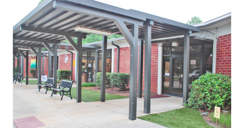New daycare and pre-K services will be offered in the front of the former Lumpkin County Elementary School building, next to the Healthy Kids+ medical clinic.
