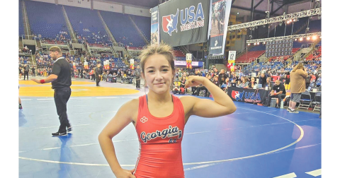 Cadence Grulla eyes a possible opportunity to make Georgia girls wrestling history competing with team USA in Greece.