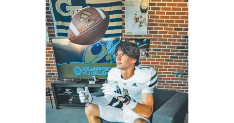 Lumpkin County standout athlete Cal Faulkner looks to continue his football career at Georgia Tech after high school graduation.