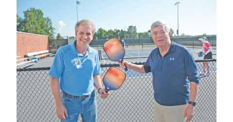 Executive Director Russell Davis and local businessman Bill Hardman Jr. are two of the folks working to organize the inaugural Camp Glisson pickleball tournament to ensure that all children have a chance to experience the camp.