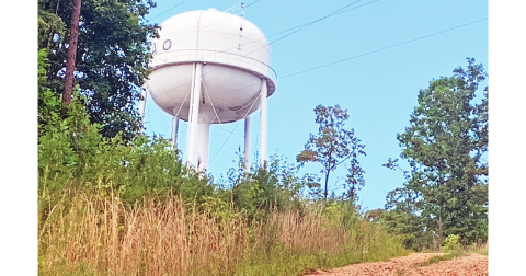 The water tower on Auraria Road could one day be home to weather monitoring technology if County officials reach an agreement with Climavision.