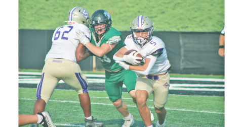 Lumpkin County’s Mason Melanson finds a hole during this week’s game against North Hall.