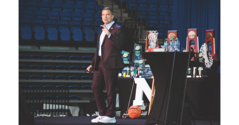 UNG President Michael Shannon speaks to the audience during an event called “Reveille” in Dahlonega last week to outline his goals for the future of the university.