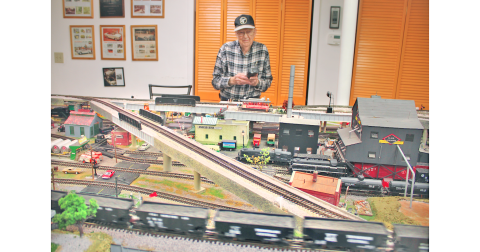 Veteran model railroader Tom Robinson will be giving the public an opportunity to view his remarkable S gauge train layout on Saturday, November 23 during the annual Piedmont Pilgrimage open house.