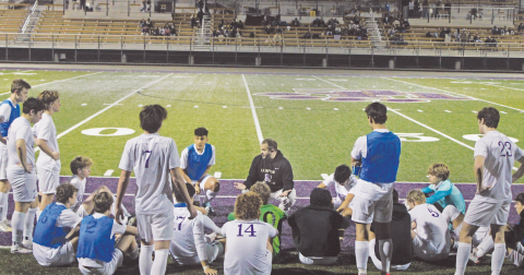 Lumpkin County High School Boys Head Coach Brent Howell rallies his team at a game last season.