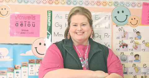 Adrienne Kidd has been selected as 2025 Teacher of the Year for Blackburn Elementary School.
