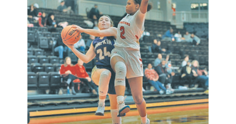 Lumpkin County’s Alyssa Ford attempts a layup against the Spartans.