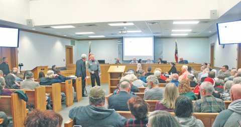 A packed crowd gathered in the Commissioner’s Boardroom last Monday night in anticipation of the DiVine Village appeal hearing. Ultimately, the Planning Commission voted to uphold an administrative denial of increased density for the development.