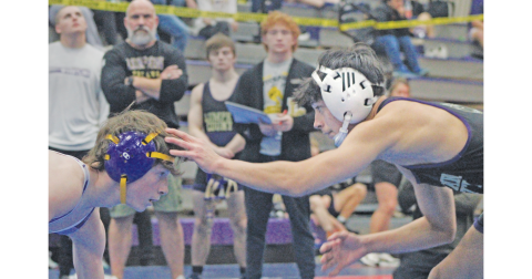 Lumpkin County’s Geovany Hernandez squares off with an opponent.