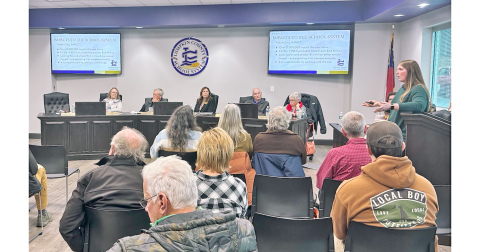 There was plenty of lively discussion during last week's public hearing at the Lumpkin County School System Central Office.
