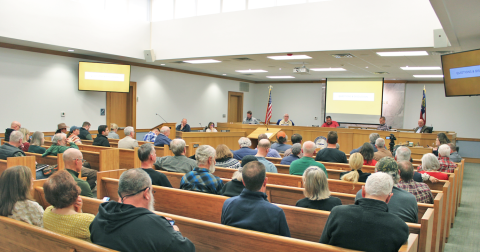 Lumpkin residents packed the gallery of the Commissioners Board Room last Tuesday afternoon for a lengthy hearing on proposed revisions to the County’s land use and development regulations.