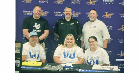 Lumpkin County’s Lily Kidd makes her official commitment to Vorhees University to continue to play softball at the next level.