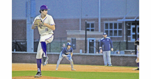 Lumpkin’s Grant Hallman pitched the final inning of the Indians’ victory over Fannin County.