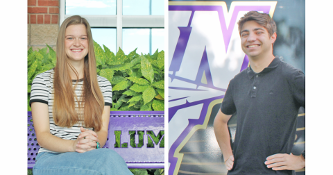LEFT: LCHS Valedictorian for the Class of 2025 is Jaedyn Gerrells. She plans to attend the University of Georgia.  RIGHT: Jack Fox is the LCHS Salutatorian for the Class of 2025. He looks forward to being a part of the marching band at Georgia Tech.