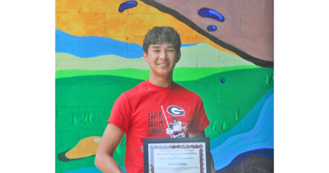 Alex Cardenas sets the gold standard at UGA Marching Band Camp, earning the Rueben L. Dancz Award.