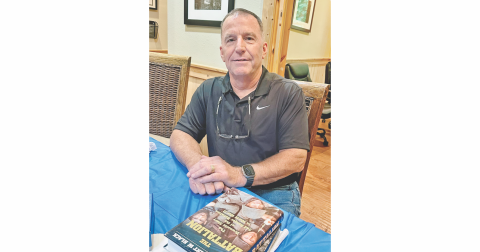 Tony Nunley, pictured at a local reception at Chestatee Real Estate in Dahlonega on June 23, is now officially a member of the U.S. Army Ranger Hall of Fame.
