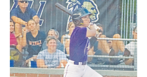 Lumpkin County’s Cadence Ivey lays down a hit at a previous game.