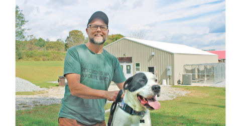 TLC Manager Sean Bailey will bring Yoshi and five other dogs for adoption to Hancock Park this Saturday from 11 a.m. to 3 p.m.