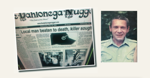 The murder of Herman Wilder was front page news in the May 30, 2001 edition of The Dahlonega Nugget.