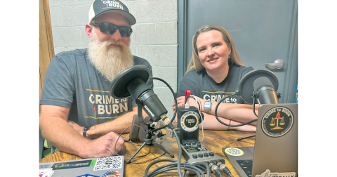More and more listeners are catching on to Crime to Burn, a true crime podcast hosted by Dahlonega residents Leland Brand and April Musser.