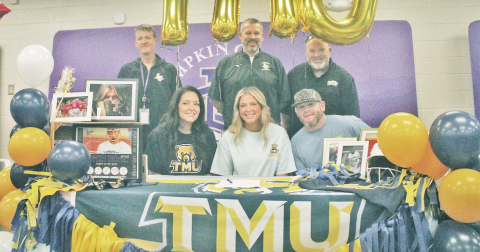 Lumpkin County softball standout Taylor Burton signs to play for Truett McConnell University.