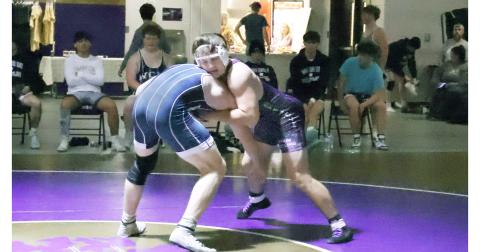 Lumpkin senior Mike Nichols looks for an opening against his opponent.