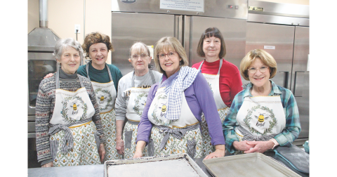 The ladies of Dahlonega Baptist Church will be lending their substantial culinary skills to the upcoming Soup Bowl on February 1, benefitting local charity Side by Side in Service. Pictured (from left) are Mary Stover, Judy Brown, Beth Hampton, Melanie Pruitt, Judy Wiggins and Dorothy Walsingham.
