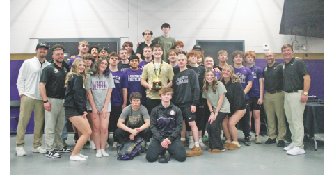The Lumpkin wrestling team battled their way to a first place finish at the 6‑AAA Traditional Region Championships.