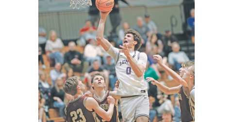 Lumpkin County’s Martin Hulsey gets some air during last week’s matchup with the Tigers.