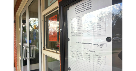 A list of qualified candidates was posted at the Lumpkin County Election & Registration Office shortly after deadline last Friday.