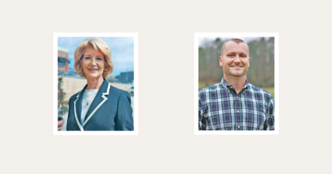 Candidates Katherine James and Rhett Stringer are vying for the Lumpkin County Board of Commissions Chair in the Special Election race.