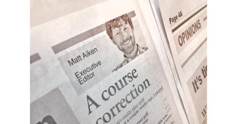 The Nugget’s Matt Aiken took a swing at conquering a nearby golf course along with family and friends.