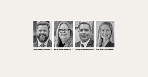 Judge Buck Levins is taking on Kerry Morris, while Jeremy Clough is facing Elise Hoyle for Superior Court seats.