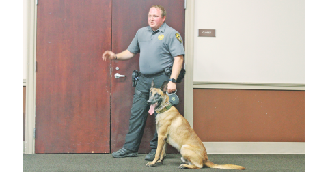 Officer Austin Brown and his K-9 partner Kade became close companions while working together for the Lumpkin County Sheriff's Office. (file photo)