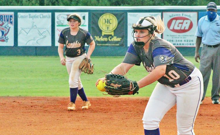 Emmie Graham pitched all nine innings of the LCHS softball team’s extra-inning win over White County, holding the warriors to just three runs.