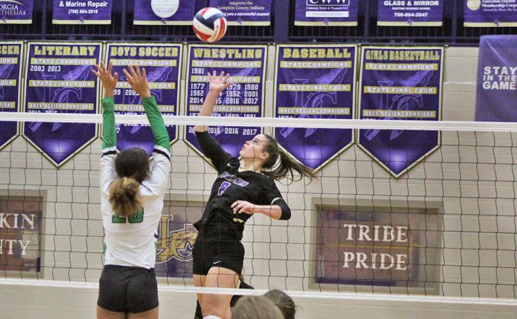 Lumpkin’s Makenzie Caldwell lived above the net during the team’s historical 2020 season, compiling a host of impressive stats.