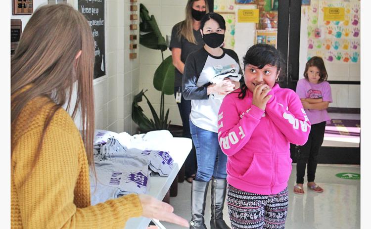 Alondra Amaya-Pineda couldn’t hide her excitement when LCES principal Stacie Gerrells told her and the other Kindness on Wheels nominees that they would be going home with a brand new bicycle.