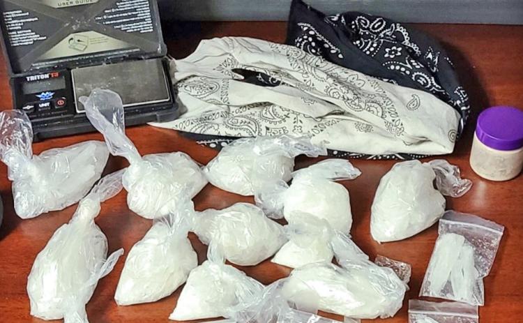 A search last week turned up an estimated $30,000 worth of methamphetamine, which was reportedly ready for distribution.