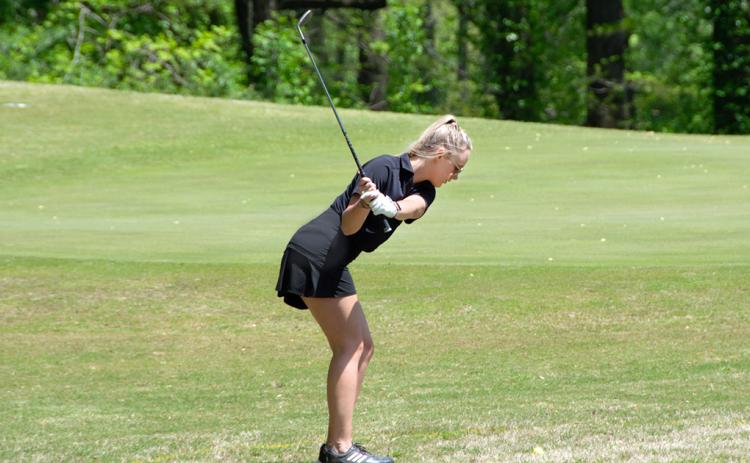 LCHS Senior Sarah Hunsinger finished her golf career strong, leading the Indians with a team low 110 in the Area Tournament, which landed her 14th overall.