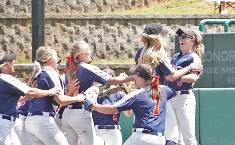 The UNG Softball team claimed its seventh straight Peach Belt Conference Tournament Championship with a 3-1 win over Young Harris on Saturday, May 15.