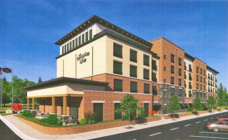 A new proposed hotel on the former site of the old kindergarten building could feature 109 rooms with several amenities, including a conference space, pool, and rooftop dining.
